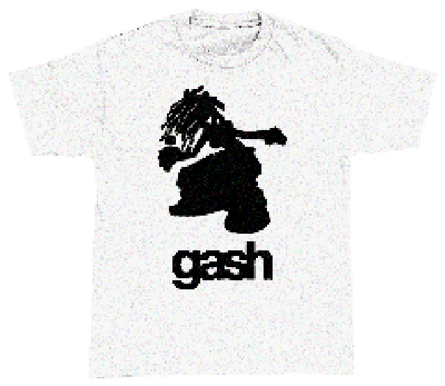 gash tee white